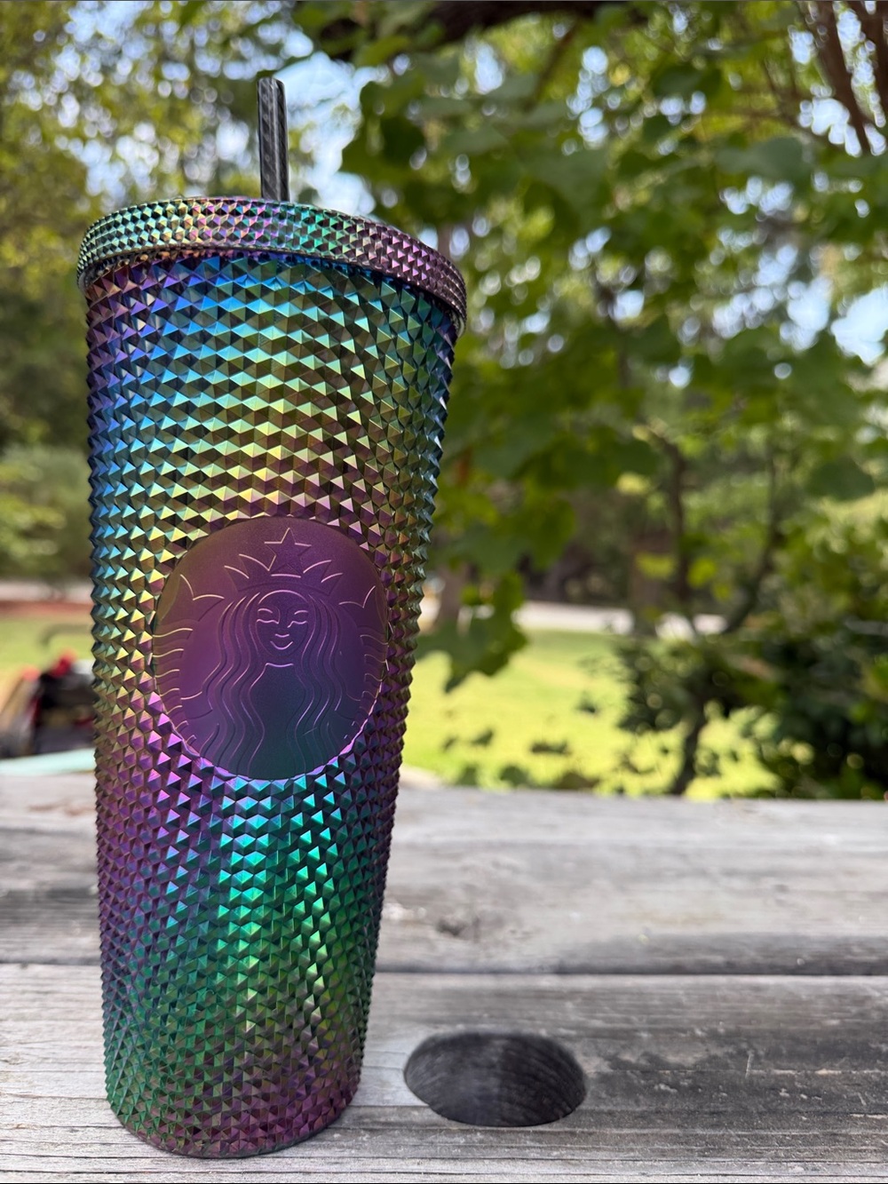Starbucks Iridescent Studded Tumbler - Purple, Teal, Gold